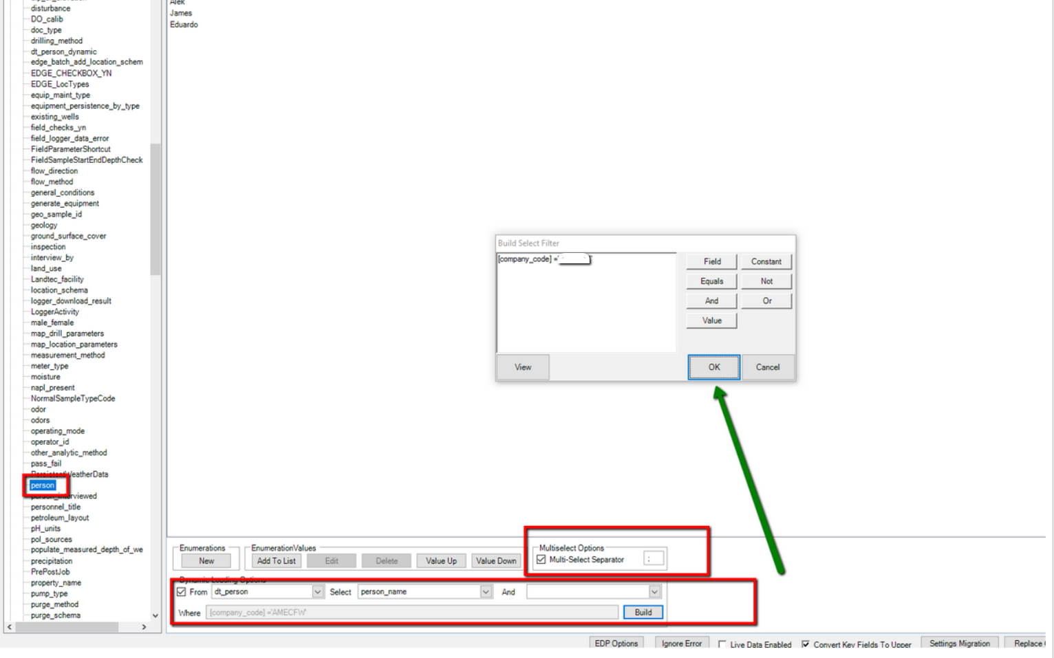 Setting up a Dynamic Enumeration 