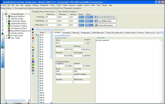 RockWorks Utilities Tab