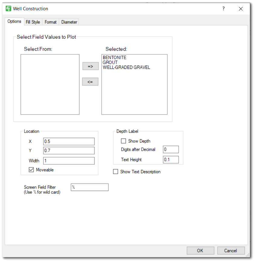 EI-Well_Construction-Options_Tab