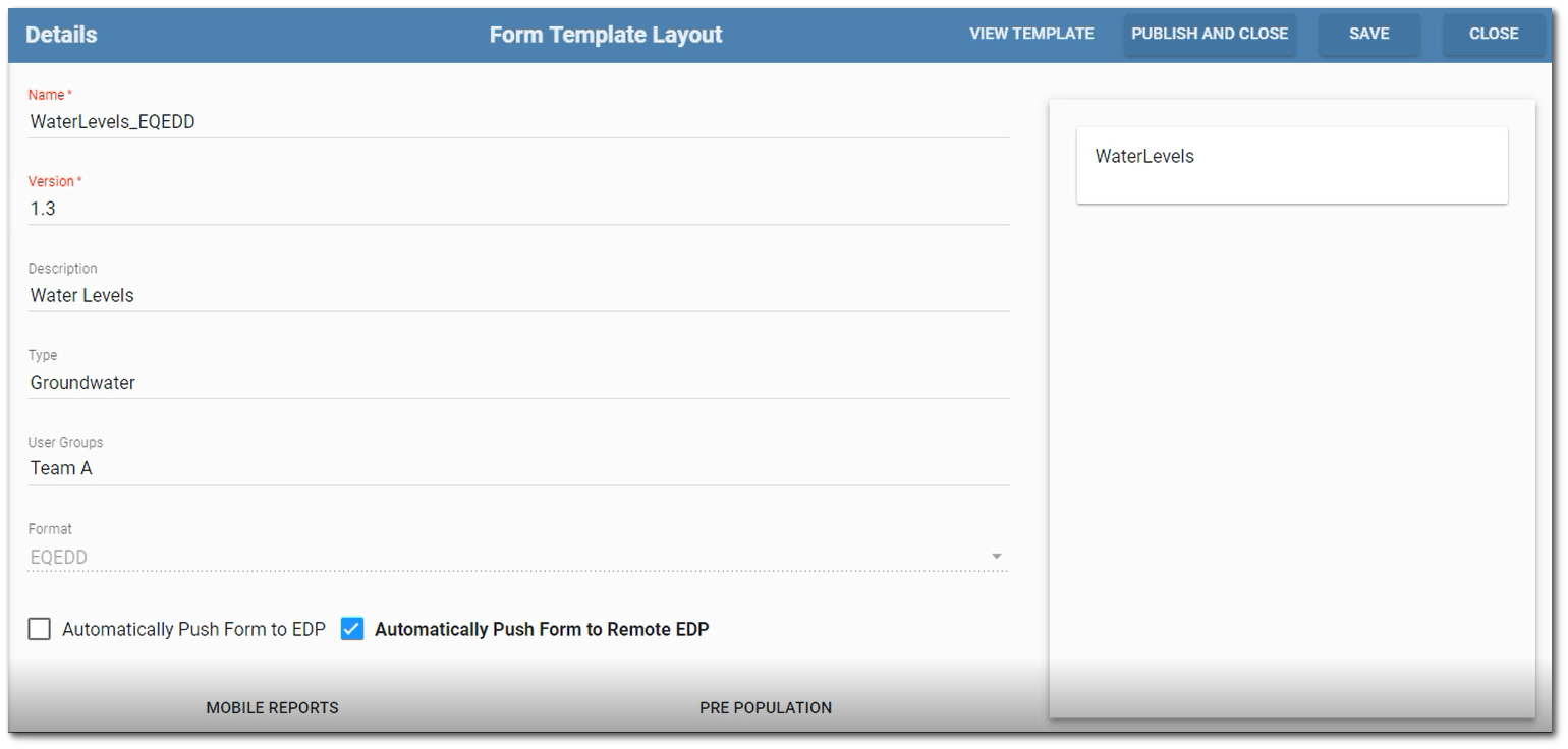 Col-Form-Remote EDP Example